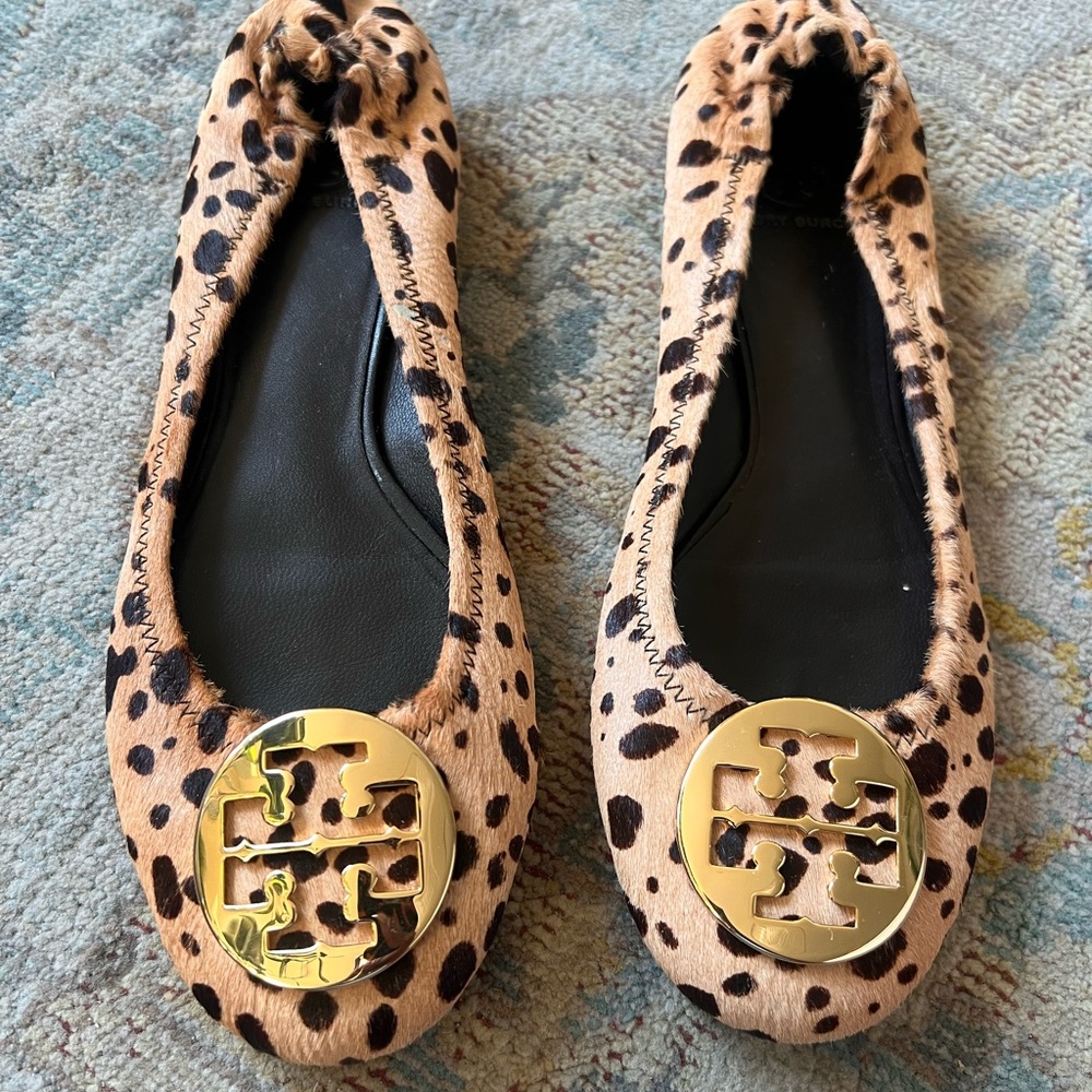 Tory Burch Cheetah Reva Ballet Flat
